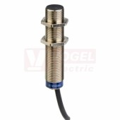 XS1M18DA9AV Indukční čidlo M18, mosaz, Sn=5mm, 12..24VDC, PNP/NPN 1Z nebo 1Z programovatelný, kabel, stíněný, 4-vodiče,