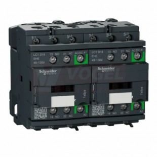 LC2D18EHE     Stykač reverzační 3P 18A AC-3,  48 - 130V  AC/DC, s elektronicky řízenou cívkou