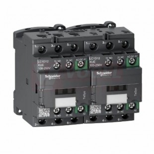 LC2D12KUE    Stykač reverzační 3P 12A AC-3,  100 - 250V  AC/DC, s elektronicky řízenou cívkou