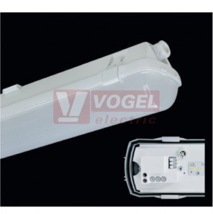 PRIMA LED 1.5ft SNS PCc 8000/840 M1h svítidlo průmyslové s modulem LED 1x8000 lm se senzorem pohybu, spektrum 840RJ a nerez. klipy-nouzový modul 1 hod.(64793)