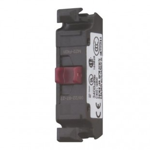 M22-FK01 Kontaktní prvek se sníženou hloubkou, bezšroubové svorky, čelní upevnění, 1V (180791)