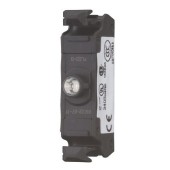 M22-FLED-B Prvek LED se sníženou hloubkou, bezšroubové svorky, čelní upevnění, 12-30VAC/DC, modrá (180796)