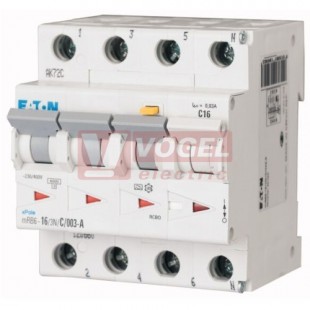 Chránič komb. 3P+N  16A D  30mA mRB6-16/3N/D/003-A, 6kA, typ A, pro AC rezid. proudy a pulsující DC rezid.proudy (120672)