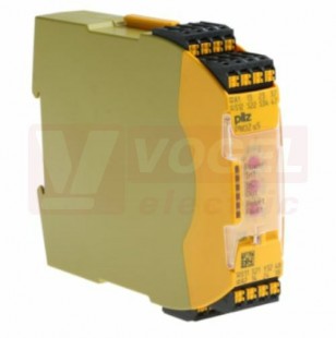 PNOZ s5 C 48-240VACDC 2 n/o 2 n/o t   bezpečnostní relé, kat.4, pružinové svorky (751135)