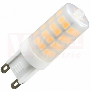 Žárovka LED G9 220-240VAC  4W, teple bílá 2800K, 320 lumen, nestmívatelná, živ. 30000h., úhel vyzař. 320°, náhrada za 35W, rozměr 16x49mm (ZLS614C)