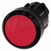 3SU1000-0AB20-0AA0 tlačítko, 22 mm, kulaté, plast, červené, stiskací knoflík, nízký hmatník