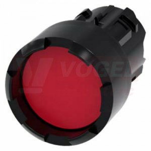 3SU1000-0DB20-0AA0 tlačítko, 22 mm, kulaté, plast, červené, vyvýšený přední kroužek