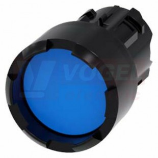 3SU1000-0DB50-0AA0 tlačítko, 22 mm, kulaté, plast, modré, vyvýšený přední kroužek