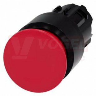 3SU1000-1AA20-0AA0 hřibové tlačítko, 22 mm, kulaté, plast, červená, 30 mm