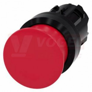 3SU1000-1AD20-0AA0 hřibové tlačítko, 22 mm, kulaté, plast, červená, 30 mm