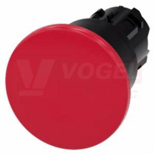 3SU1000-1BA20-0AA0 hřibové tlačítko, 22 mm, kulaté, plast, červená