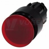3SU1001-1AA20-0AA0 hřibové tlačítko, osvětlené, 22 mm, kulaté, plast, červená, 30 mm