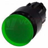 3SU1001-1AA40-0AA0 hřibové tlačítko, osvětlené, 22 mm, kulaté, plast, zelená, 30 mm