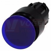 3SU1001-1AA50-0AA0 hřibové tlačítko, osvětlené, 22 mm, kulaté, plast, modrá, 30 mm