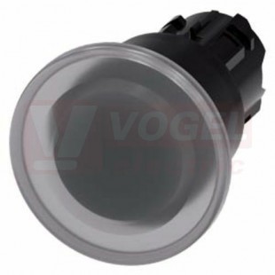 3SU1001-1BA70-0AA0 hřibové tlačítko, osvětlené, 22 mm, kulaté, plast, čirá, 40 mm