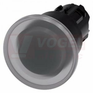 3SU1001-1BA70-0AA0 hřibové tlačítko, osvětlené, 22 mm, kulaté, plast, čirá, 40 mm