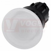 3SU1001-1BD60-0AA0 hřibové tlačítko, osvětlené, 22 mm, kulaté, plast, bílá, 40 mm