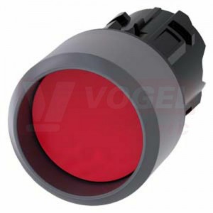 3SU1030-0CB20-0AA0 tlačítko, 22 mm, kulaté, plast s kovovým čelním kroužkem, červené