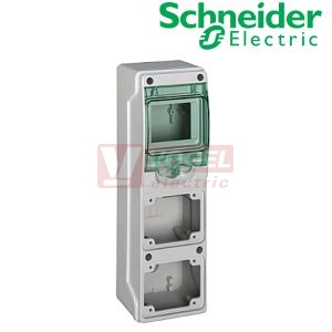 Rozvodnice zásuvková  4M IP65 (KAEDRA 13151) 2 otvory pro zásuvky