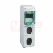 Rozvodnice zásuvková  5M IP65 (KAEDRA 13153) 2 otvory pro zásuvky