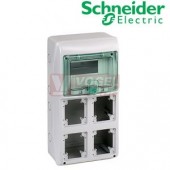 Rozvodnice zásuvková  8M IP65 (KAEDRA 13154) 4 otvory pro zásuvky