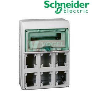 Rozvodnice zásuvková 13M IP65 (KAEDRA 13156) 6 otvorů pro zásuvky