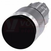 3SU1050-1AA10-0AA0 hřibové tlačítko, 22 mm, kulaté, kov, s vysokým leskem, černá, 30 mm