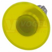 3SU1051-1CD30-0AA0 hřibové tlačítko, osvětlené, 22 mm, kulaté, kov, s vysokým leskem, žlutá, 60 mm