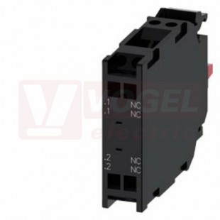 3SU1400-1AA10-3EA0 kontaktní modul se 2 spínacími členy, 2 NC, montáž do panelu, pružinové svorky