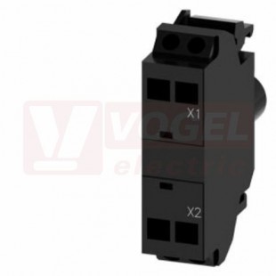 3SU1401-1BB40-3AA0 LED modul s integrovanou LED, AC/DC 24V, zelená, montáž do panelu, pružinové svorky