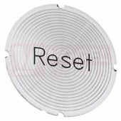 3SU1900-0AB71-0DU0 vložený štítek pro prosvětlené tlačítko, kulatý, mléčná barva, popisek: RESET