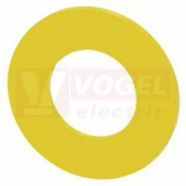 3SU1900-0BA31-0AA0 podložka pro tlačítko nouzového vypnutí, žlutá, vnější průměr 45 mm, vnitřní průměr 22,5 mm