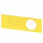 3SU1900-0BE31-0AA0 podkladový štítek pro hřibové tlačítko nouzového vypnutí v krytu, žlutá barva, bez nápisu