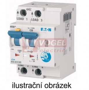 AFDD-20/2/B/003-LI/A Proudový chránič s naproud. a oblouk. ochranou, In=20A,  char.B, 10kA,  Idn=0.03A, typ LI/A (187220)