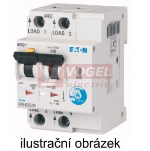 AFDD-40/2/B/003-LI/A Proudový chránič s naproud. a oblouk. ochranou, In=40A,  char.B, 6kA,  Idn=0.03A, typ LI/A (187238)