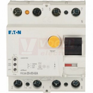 Chránič 3P+N  25A 300mA, G/A  Eaton FRCdM-25/4/03-G/A, Ir=3kA (168647)