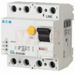 Chránič 3P+N  25A 300mA, G/B Eaton FRCdM-25/4/03-G/B+, Ir=3kA (167884)