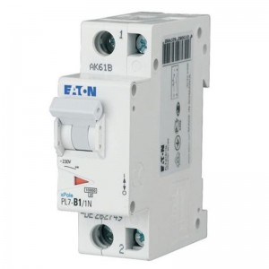Jistič 1P+N 1,0A B PL7-B1/1N 10kA Eaton (165214)