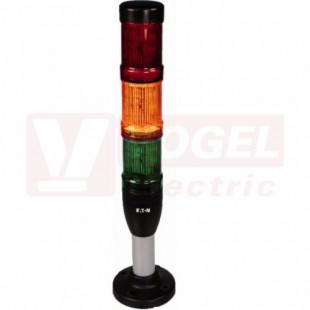 SL4-100-L-RAG-24LED Signalizacní sloupek D=40mm, komplet, cervená-oranžová-zelená, 24V AC/DC, IP66 (173981)