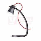 Stolní lampa LED   2,4W GEORGE, 220-240V, barva černá, 250lm, 4000K neutrální bílá, 6LED, živ. 30 000h., kabel 160cm s vypínačem, rozměr 335x150x150mm, IP20  (Z7501BK)