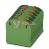 PTFIX 12X1,5-G GN blok rozbočovací/distribuční, připojení PUSH-IN, 450V/17,5A, zelená, š=14,7mm, montáž samolepící (3002884)