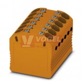 PTFIX 12X1,5-G OG blok rozbočovací/distribuční, připojení PUSH-IN, 450V/17,5A, oranžová, š=14,7mm, montáž samolepící (3002904)