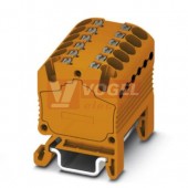 PTFIX 12X1,5-NS15A OG blok rozbočovací/distribuční, připojení PUSH-IN, 450V/17,5A, oranžová, š=12,6mm, montáž na DIN lištu TS15 (3002949)