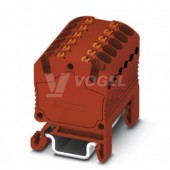 PTFIX 12X1,5-NS15A RD blok rozbočovací/distribuční, připojení PUSH-IN, 450V/17,5A, rudá, š=12,6mm, montáž na DIN lištu TS15 (3002931)