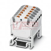 PTFIX 12X1,5-NS15A WH blok rozbočovací/distribuční, připojení PUSH-IN, 450V/17,5A, bílá, š=12,6mm, montáž na DIN lištu TS15 (3002941)