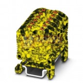 PTFIX 12X1,5-NS15A-FE blok rozbočovací/distribuční, připojení PUSH-IN, 450V/17,5A, černá/žlutá, š=12,6mm, montáž na DIN lištu TS15 (3002981)