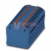 PTFIX 18X1,5 BU blok rozbočovací/distribuční, připojení PUSH-IN, 450V/17,5A, modrá, š=12,6mm, montáž pro osazení adaptérem nebo přírubou (3002764)