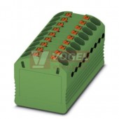 PTFIX 18X1,5-G GN blok rozbočovací/distribuční, připojení PUSH-IN, 450V/17,5A, zelená, š=14,7mm, montáž samolepící (3002886)