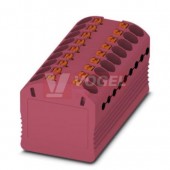 PTFIX 18X1,5-G PK blok rozbočovací/distribuční, připojení PUSH-IN, 450V/17,5A, růžová, š=14,7mm, montáž samolepící (3002902)