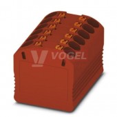 PTFIX 12X1,5 RD blok rozbočovací/distribuční, připojení PUSH-IN, 450V/17,5A, rudá, š=12,6mm, montáž pro osazení adaptérem nebo přírubou (3002766)